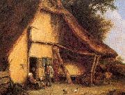 Ostade, Adriaen van, A Peasant Family Outside a Cottage